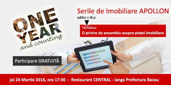 Serile de Imobiliare APOLLON ed.IX-a - 24 martie 2016 BACAU